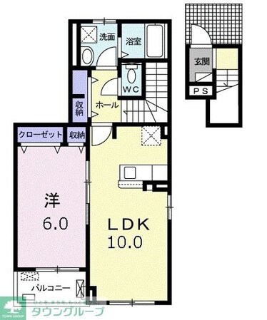 オランジュ・ウエストの物件間取画像